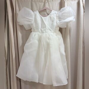 Little Girl Puffy Flower Dress NEVER WORN